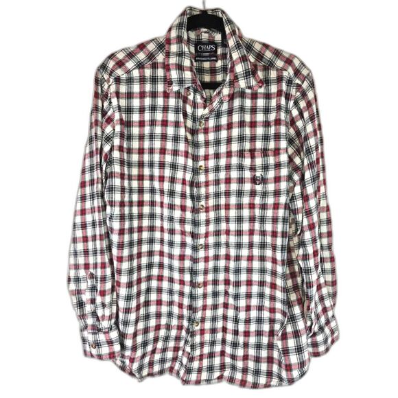 Chaps Other - Chaps Plaid XL Long Sleeve Shirt Button Down Red Black